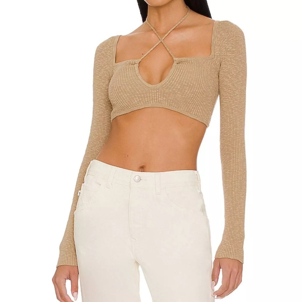Lovers + Friends Maddix Halter Keyhole Crop Top‎ Size Small